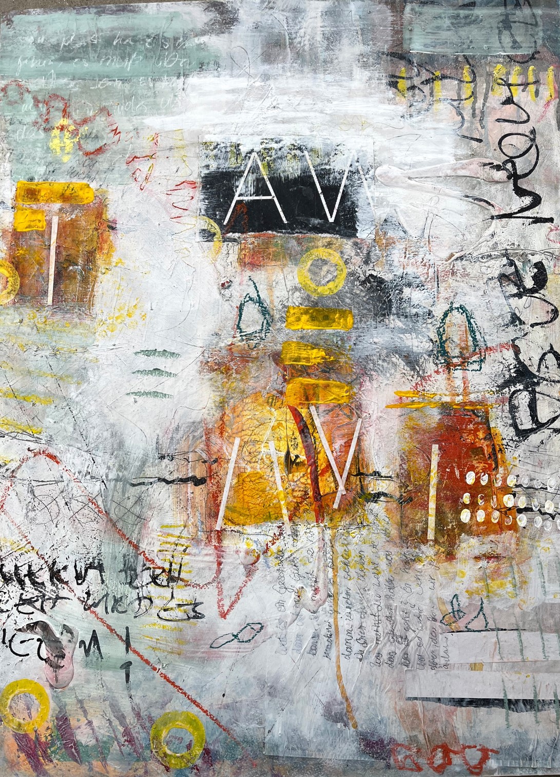 Begegnung II – Acryl auf Leinwand