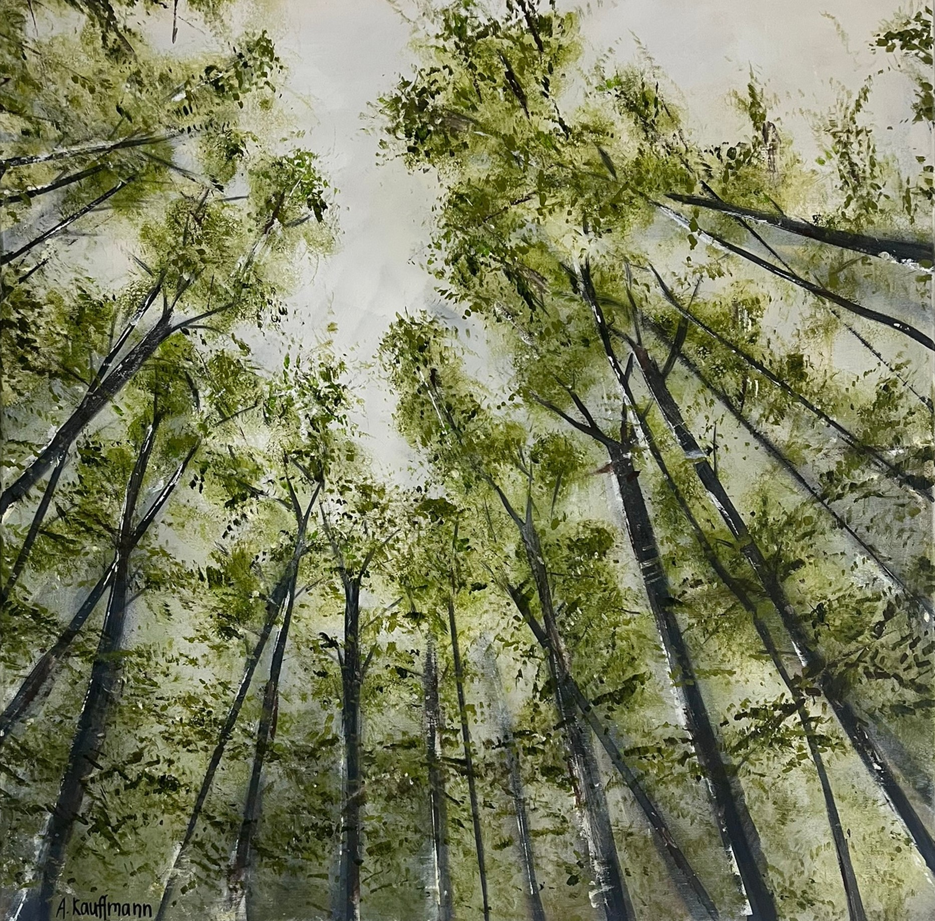 Blick zum Himmel – Acryl auf Leinwand