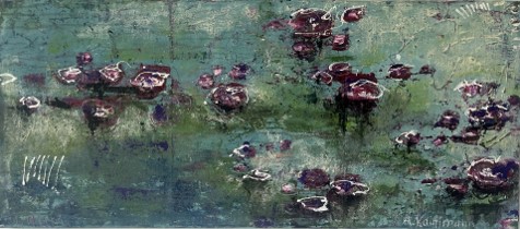 Seerosenteich – Acryl auf Leinwand